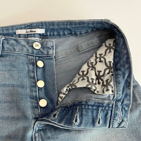 Sam Edelman Light Denim Distressed Jeans,‎ Light Denim Ripped Jeans Y1 - Picture 8 of 12